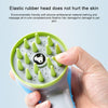 Pet Shower Brush with Non-Slip Handle (White)