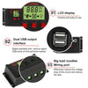 PWM Solar Controller 12V / 24V Lithium Battery Charging Photovoltaic Panel Charging Street Light Controller with Dual USB Output, Model:CPLS-30A
