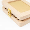 Wooden Photo Frame Boy and Girl Baby Hair Infant Tooth Box Children Tooth Storage Box Souvenir Gift(Chinese Stickers)