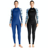 DIVE & SAIL Ladies Quick-Drying Sun Protection One-Piece Wetsuit Swimming And Surfing Snorkeling Suit, Size: S(Black)