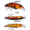 PROBEROS DW577 8003 Hook 5.3cm 4.6g Sinking Minnow Lure Long Casting Bionic Plastic Hard Bait Fishing Tackle(Color A)
