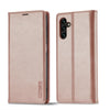 For Samsung Galaxy A16 5G LC.IMEEKE Strong Magnetism Microfiber Leather Phone Case(Rose Gold)