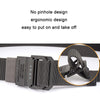 Men Lightweight Metal Free Casual Elastic Belt, Length: 120cm(Twill Dark Khaki)