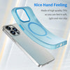 For iPhone 13 Pro Max MagSafe Frosted Translucent TPU + PC Full Coverage Phone Case(Blue)