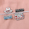 CZ0652-4 Medical Series Metal Badge Alphabetical Nurse Doctor Brooch Alloy Enamel Pins Corsage