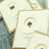 10pcs Vintage Metal Gift Greeting Card Cowhide Envelope Holiday Card(03 Bow)
