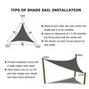 Triangle Outdoor Garden Sunshade Sail Waterproof Anti-UV Canopy, Size: 4m x 4m x 5.7m(Beige)