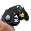 5 PCS Single Point Vibrating Controller Wired Game Controller For Nintendo NGC(Transparent Blue)