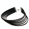 3 PCS European and American Style 6 Layers Flannel Necklace Collar, Random Color Delivery