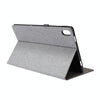 For Nokia T20 TPU + Fabric PU Leather Tablet Case(Black)