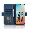 For Samsung Galaxy F16 5G / M16 5G Skin Feel Calf Texture Card Slots Leather Phone Case(Blue)