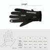 HUNTRANGE A022 Outdoor Waterproof Touch Screen Riding Keep Warm Gloves, Size: XXL(Black)