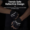 WEST BIKING YP0211222 Bicycle Riding Shock-Absorbing Half-Finger Gloves, Size: L(Black)
