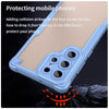 For Samsung Galaxy S22 Ultra 5G Armor Glaze PC Hybrid TPU Phone Case(Blue)