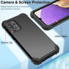 For Samsung Galaxy A73 5G PC + Silicone Phone Case(Black)