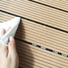 Outdoor Plastic Wood Waterproof Anti-corrosion Splicing Floor(Grey)