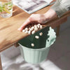 Multifunctional Hanging Kitchen Trash Can Household Flower Desktop Garbage Can(Green)