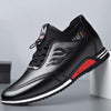 Men Spring Shoes Inner Height Increase Casual Sneakers, Size: 39(Black 8cm)