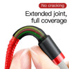 Baseus 2.4A 1m USB to 8 Pin High Density Nylon Weave USB Cable for iPhone, iPad(Red)