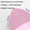 Mini Silicone Cleansing Instrument Washing Face Brush(Blue)