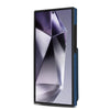 For Samsung Galaxy S24 Ultra 5G Skin Feel Detachable Card Bag Magsafe Phone Case(Blue)