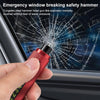 Car Multi-functional Emergency Safety Hammer Temporary Parking Dual Number Plate (Red)