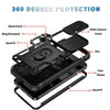 For Samsung Galaxy S25+ 5G Sliding Camshield TPU Hybrid PC Phone Case with Holder(Black)