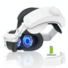 For Meta Quest 3 Rechargeable Headband Adjustable Headstrap Built In 6000mAh Battery(White)