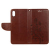 For iPhone XR Embossed Butterfly Pattern Horizontal Flip Leather Case with Card Slot & Holder & Wallet & Lanyard (Brown)