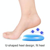 U-shaped Heel Pad Soft and Comfortable Shock Absorption Silicone Pad Insole, Size: M(35-39 Yards)