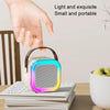 Outdoor Home Portable Wireless Karaoke Sound Cell Phone Integrated Microphone Smart Speaker, Style: With Single Mic White