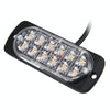 DC 12V-24V 2W 12LEDs SMD-2835 Lamps 17 Flash Patterns 3 Lines Car Flash Lamp Waterproof Car Truck Emergency Strobe Flash Warning Light, Cable Length: 90cm