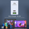 LDNIO A2620C PD3.0 65W USB Power Adapter Travel Charger with Type-C to Type-C Cable, US Plug