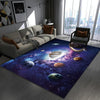3D Visual Cartoon Cosmic Planet Living Room Carpet, Size: 60x90cm(RZ Cosmic Planet 9)