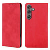 For Samsung Galaxy S25 5G Skin Feel Magnetic Leather Phone Case(Red)