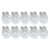 10 PCS 7443 3W Car Turn Light with Glass Shell, DC 12V (Warm White)