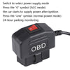 H508 OBD Car Charger Driving Recorder Power Cord 12/24V To 5V With Switch Low Pressure Protection Line, Specification: Micro Right Elbow
