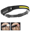 W689-1 Red+White Light  USB Rechargeable Motion Sensor Headlamp COB Outdoor Fishing Flashlight