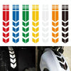 10 PCS Car Stripe Reflective Sticker Motorcycle Fender Arrow Stickers(Green)