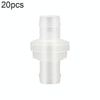 20x Aquarium Air Pump Check Valves, 12mm, White, Non-Return