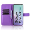 For Samsung Galaxy M56 5G Diamond Texture Leather Phone Case(Purple)