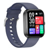 GTS5 2.0 inch Fitness Health Smart Watch, BT Call / Heart Rate / Blood Pressure / MET / Blood Glucose(Blue)
