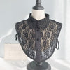 Black Women Autumn and Winter Lace Wild Fake Collar Shirt Decoration Collar, Style:D