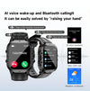 LEMFO C26 1.96 inch Sport Smart Watch, Support Bluetooth Call / Message Notification / Heart Rate / Blood Pressure Health Monitor(Blue)