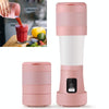 Folding Mini Juicer Household Multifunctional Portable Telescopic USB Charging Juicer Cup(Pink)
