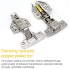 2 PCS Stainless Steel Hydraulic Hinge Copper Rod Hydraulic Buffer Hinge, 781 Straight Arm