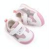 D2678 Autumn Baby Shoes Super Skin Children Sport White Shoees, Size: 20(Pink)