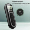 Mini Pocket FM Radio Collar Clip Style Rechargeable Walkman For Conference Tour Guide Horse Racing(Black)