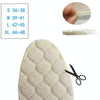 1 Pair Men And Women Wool Warm Insole Aluminum Film Insulation Sports Shock Insoles, Size:M(39-41)(Beige)