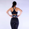 EVA Peanut Shape Yoga Ball Massage Loosen Up Muscle Fascia Ball(Black Blue)